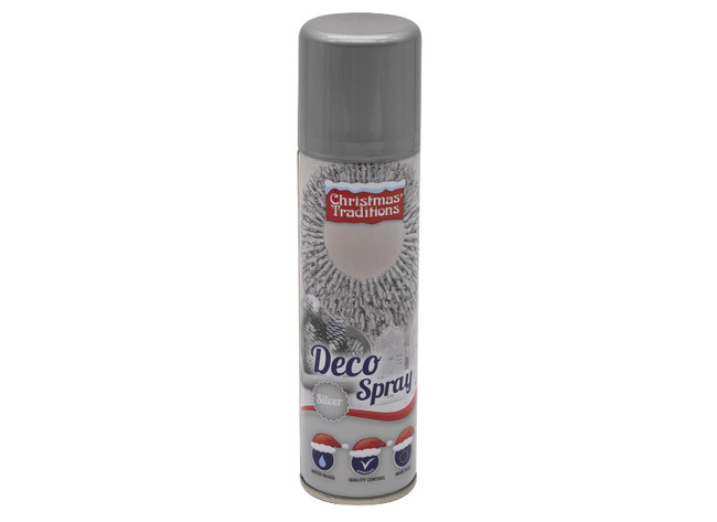 Lak - kerstdecoratie - decoratie - zilver - spraybus van 150 ml
