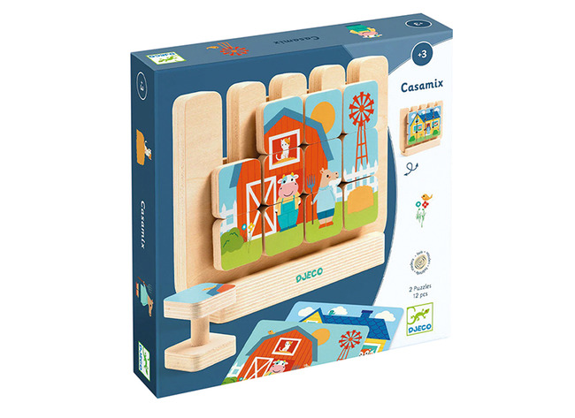 Spel - Djeco Casamix - visuele waarneming - puzzel - per spel