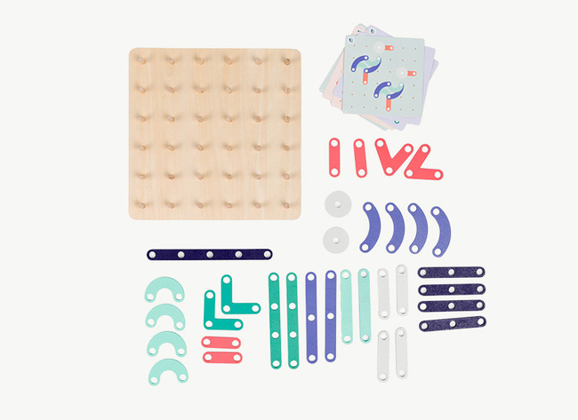 Spel - nabouwen - BS Toys Geoplank - kleur en vorm - per spel