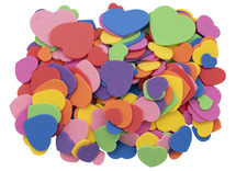 Figuren - foam - hart - gekleurd - set van 200
