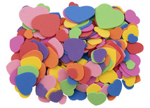 figuren - harten - foam - gekleurd - set van 200