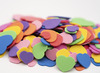 Figuren - foam - hart - gekleurd - set van 200