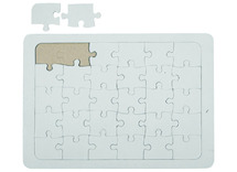 Karton - puzzel - A4 - blanco - set van 10