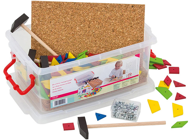 Fijne motoriek - hamertje tik - 200 mozaïekvormen - voor 4 kinderen - per set
