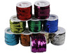Lint - cadeaulint - pailletten - verschillende kleuren - rol van 10 m - set van 10 assorti