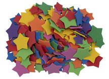 Figuren - foam - ster - gekleurd - set van 200
