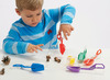 Scheptangen - tickit Rainbow Tongs - kunststof - gekleurd - set van 6 assorti
