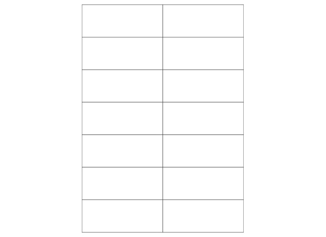 Etiketten - zelfklevend - fotokopie en printers - 10,5 x 4,23 cm - set van 1400