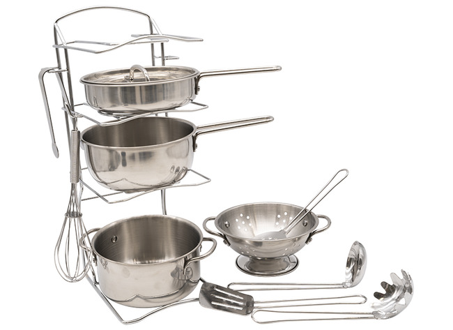Speelgoed - kookpotten - Melissa & Doug - metaal - per set