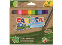 Stiften - kleurstiften - Carioca - jumbo - set van 12 assorti