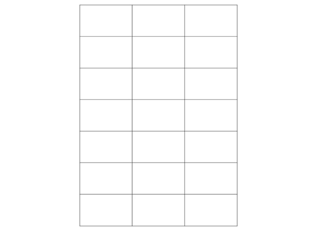 Etiketten - Etibox - zelfklevend - 70 x 42 mm - set van 100x21