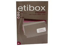 Etiketten - Etibox - zelfklevend - A4 - per 100