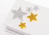Figuren - sterren - Folia - foam - zelfklevend - goud en zilver - set van 40