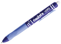 Pen - rollerpen - Carioca - Oops - klik - blauw - per stuk