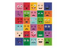 Robot - Bee-bot - Blue-bot - mat - emoties - per stuk