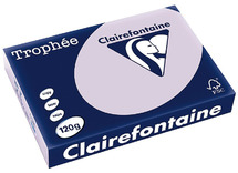 Papier - fotokopieerpapier - Clairefontaine Trophée - A4 - 120 g - pastel - lila - pak van 250 vellen