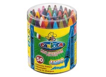 Waskrijt - Carioca Maxi Wax Crayons - 12 x 100 mm - set van 50 assorti