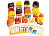 Blokken - Miniland - diversiteit - sociaal-emotioneel - set van 18 assorti