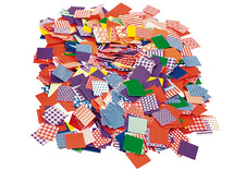 Mozaïektegels - karton - met patronen - vierkant - 2 cm - assorti - set van 2000