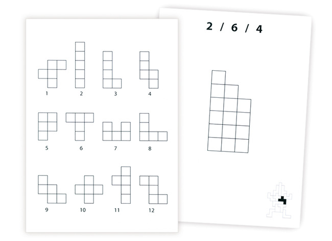 Ruimtelijk inzicht - Pentomino - opdrachtkaarten voor LV1150 - tetris - denkspel - nabouwen - set van 15 assorti