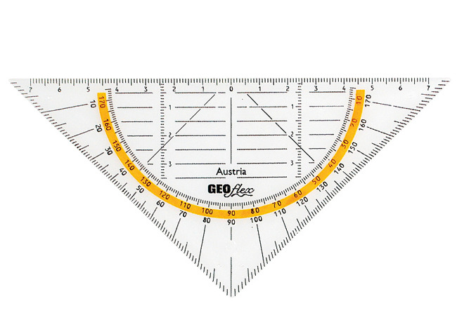 Latten - geodriehoek - Aristo GEOflex - 14 cm - flexibel - per stuk