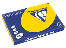 Papier - fotokopieerpapier - Clairefontaine Trophée - A3 - 120 g - goudgeel - pak van 250 vellen