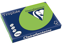 Papier - fotokopieerpapier - Clairefontaine Trophée - A3 - 120 g - grasgroen - pak van 250 vellen