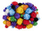 Pompons - Apli Kids - glitter - 8-20 mm - gekleurd - decoratie - set van 78