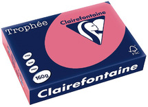 Papier - fotokopieerpapier - Clairefontaine Trophée - A4 - 160 g - fuchsiaroze - pak van 250 vellen