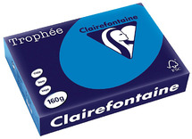 Papier - fotokopieerpapier - Clairefontaine Trophée - A4 - 160 g - turkooisblauw - pak van 250 vellen