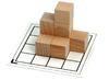Bouwblokken - hout - set 1 - 7-8 jaar - opdrachtkaarten voor RJ6123 - set van 14 assorti