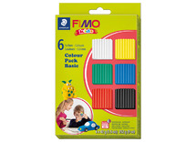 Boetseerklei - Staedtler Fimo Kids - boetseren - 42 g - set 1 - set van 6 assorti
