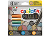 Stiften - kleurstiften - Carioca Metallic - dikke punt - set van 6 assorti