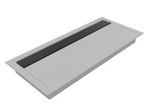 TAFEL - OGI - OPTIE - KABELDOORVOER METAL LOOK