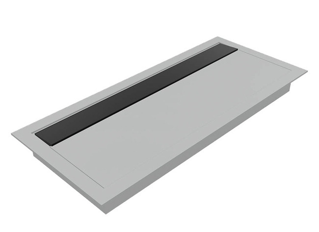 TAFEL - OGI - OPTIE - KABELDOORVOER METAL LOOK