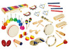 Trolley met instrumenten - muziek - set van 31 assorti