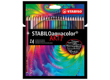 Potloden - aquarelpotloden - Stabilo Aquacolor Arty - set van 24 assorti