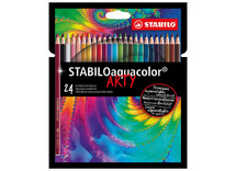 Potloden - aquarel kleurpotloden - Stabilo Aquacolor Arty - set van 24 assorti
