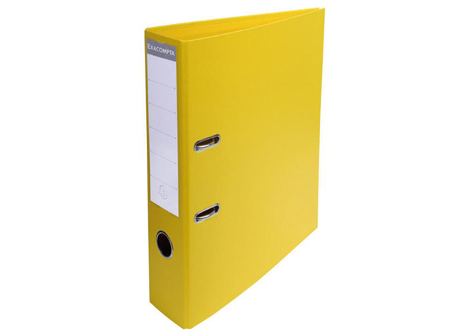 Mappen - ordner - Exacompta Prem'Touch - A4 - 7 cm - geel - per stuk