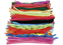 Chenilledraad - 300 x 6-15 mm - voordeelpakket - set van 500 assorti