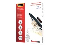 Lamineerhoezen - Fellowes Capture125 - 125 micron - 83 mm x 113 mm - glanzend - set van 100