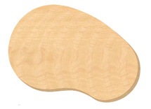 TAFEL - MOBIEL - LIFT & FLIP - BLAD - PEBBLE - 75 X 100 CM