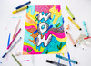 Stiften - kleurstiften - Stabilo Pen 68 Max Arty - XL beitelpunt - metaaletui - set van 20 assorti