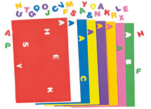 Stickers - foam - hoofdletters - 1,5 CM - set van 600
