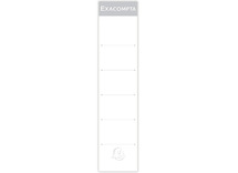 Rugetiketten voor classeurs - Exacompta - ordner - voor mappen van 5 cm - niet-zelklevend - set van 10