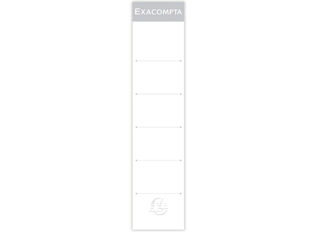 Etiketten - Exacompta - voor ordners van 5 cm - niet-zelklevend - set van 10