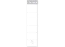 Rugetiketten voor classeurs - Exacompta - ordner - voor mappen van 5 cm - niet-zelklevend - set van 10