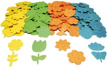 Stickers - foam - lente - bloemen - assortiment van 200
