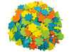 Stickers - foam - bloemen - glitter - set van 200 assorti