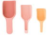 Open-ended - schepjes - Inspire My Play - PlayTRAY - Nesting Scoops - coral, yellow - accessoire - per set